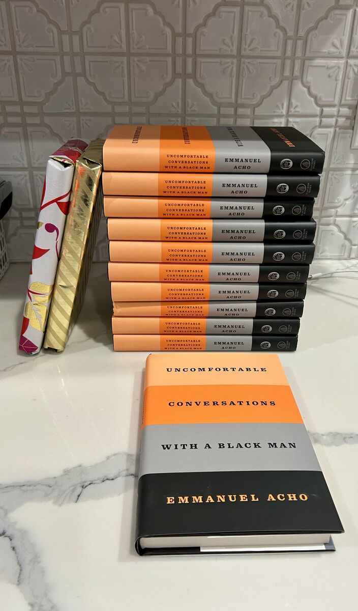 Hardback book 14 new Uncomfortable conversations with a black man