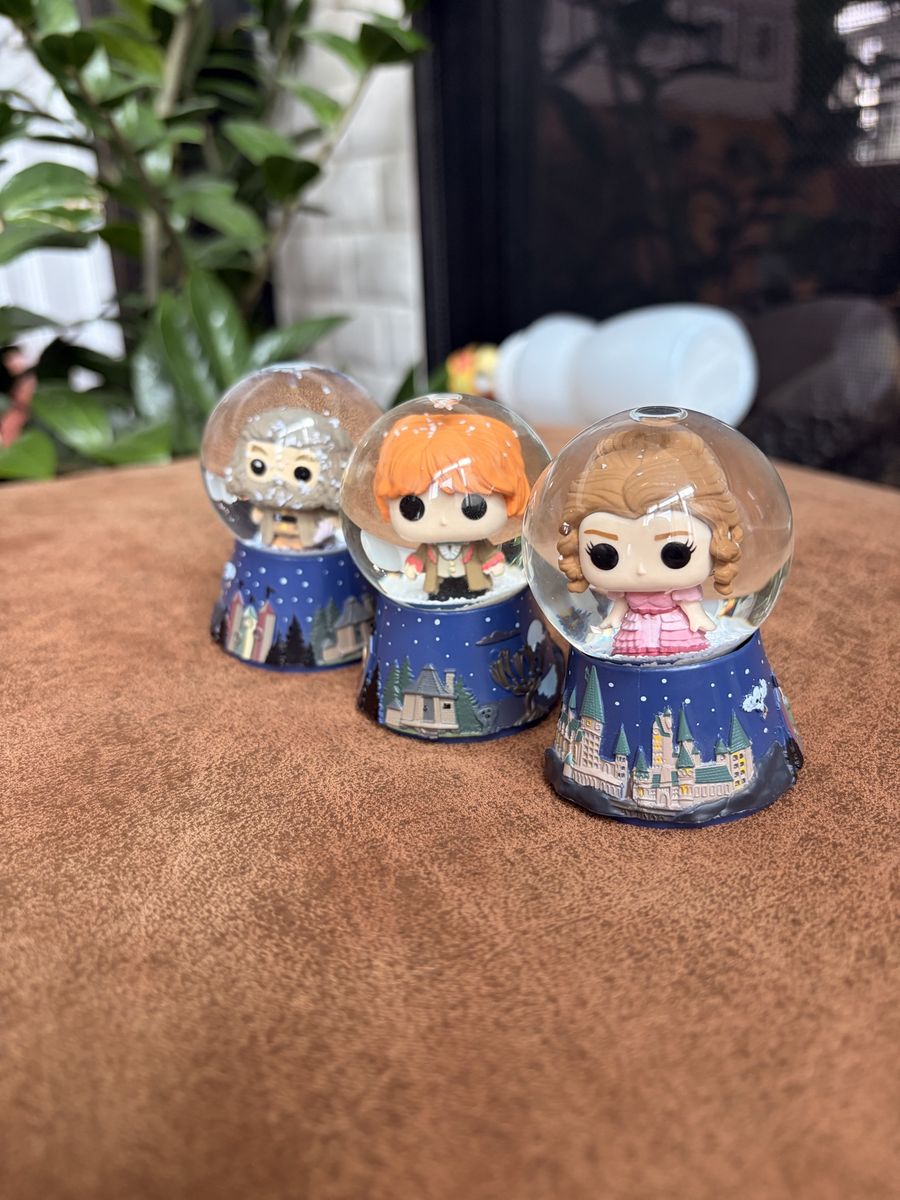Funko Pop! Harry Potter Snow Globe Set - Harry, Ron, & Hermione 3-Pack Collectible Figures