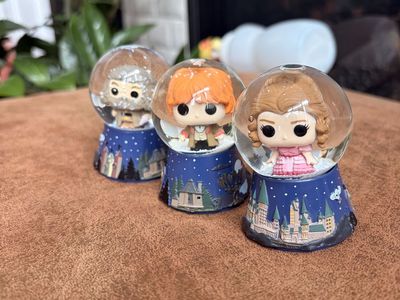 Funko Pop! Harry Potter Snow Globe Set - Harry, Ron, & Hermione 3-Pack Collectible Figures
