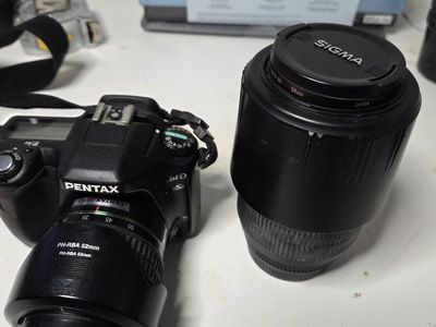 Pentax *ist DS DSLR Camera with Pentax 18-55mm Lens and Sigma Lens