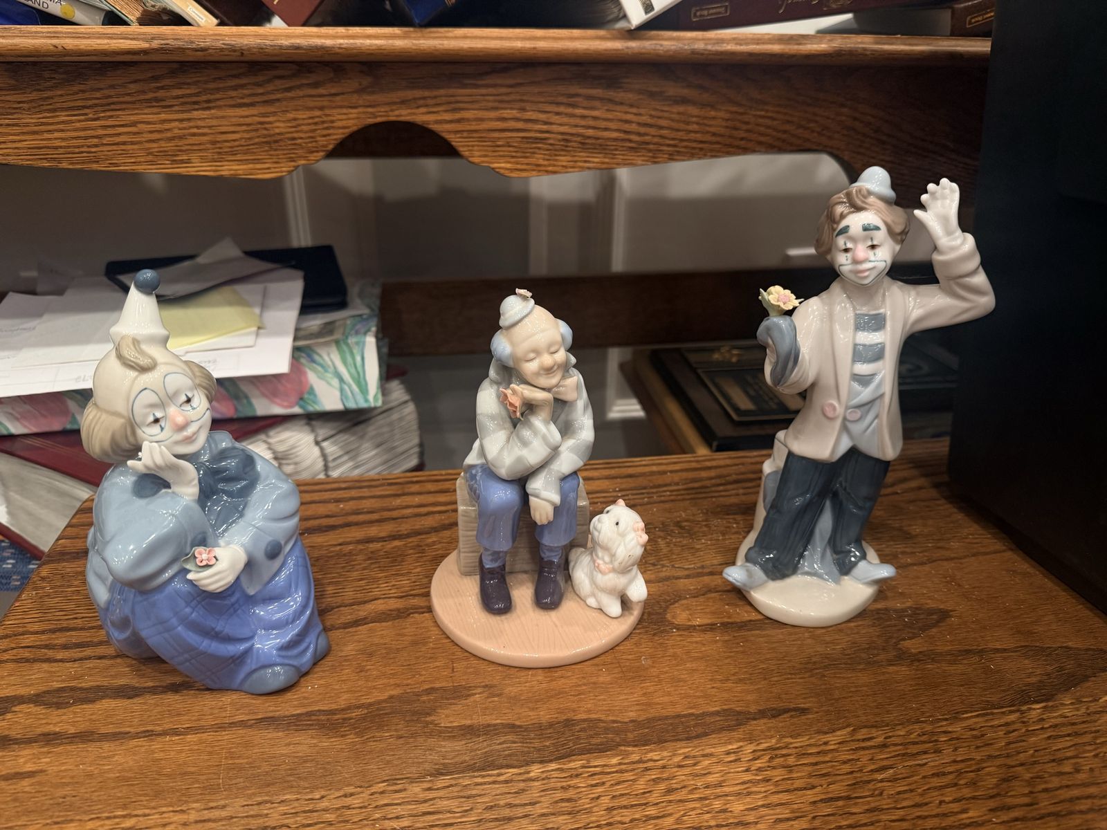 Vintage Ceramic Clown Figurines
