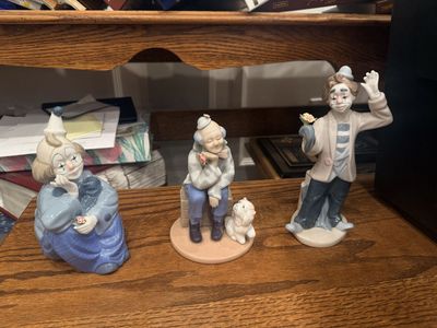 Vintage Ceramic Clown Figurines