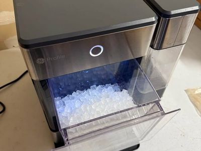 GE Profile Opal Nugget Ice Maker — works, small dent