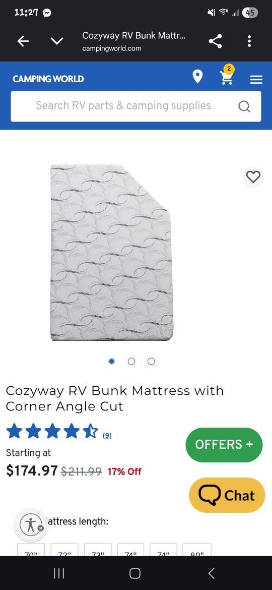 rv bunk mattress