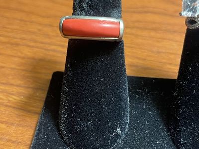 Red Coral 925 Ring