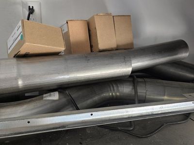 5" full straight "race" pipe for Ford F350 crew cab short bed