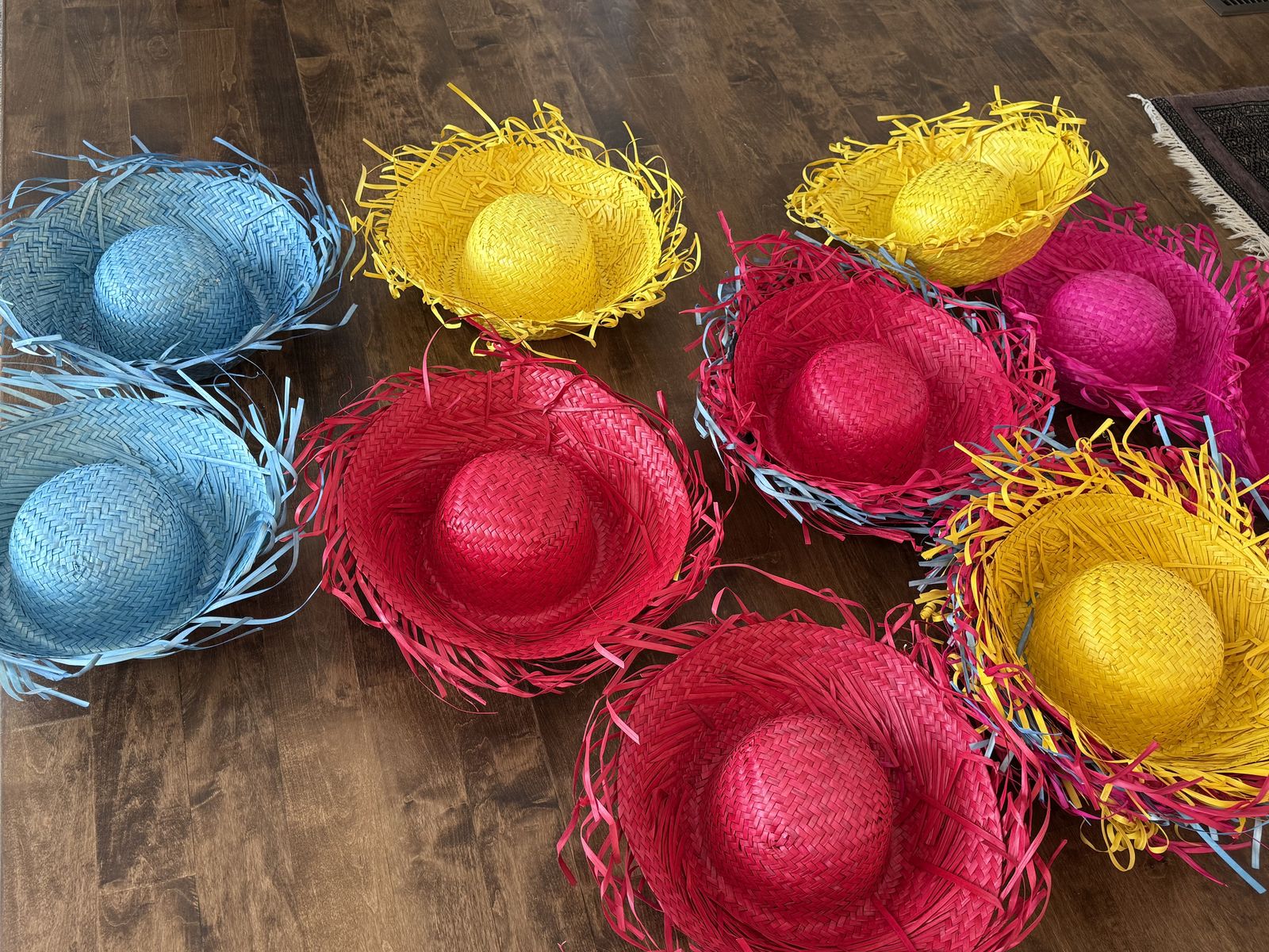 20 Adult Party Straw Hats