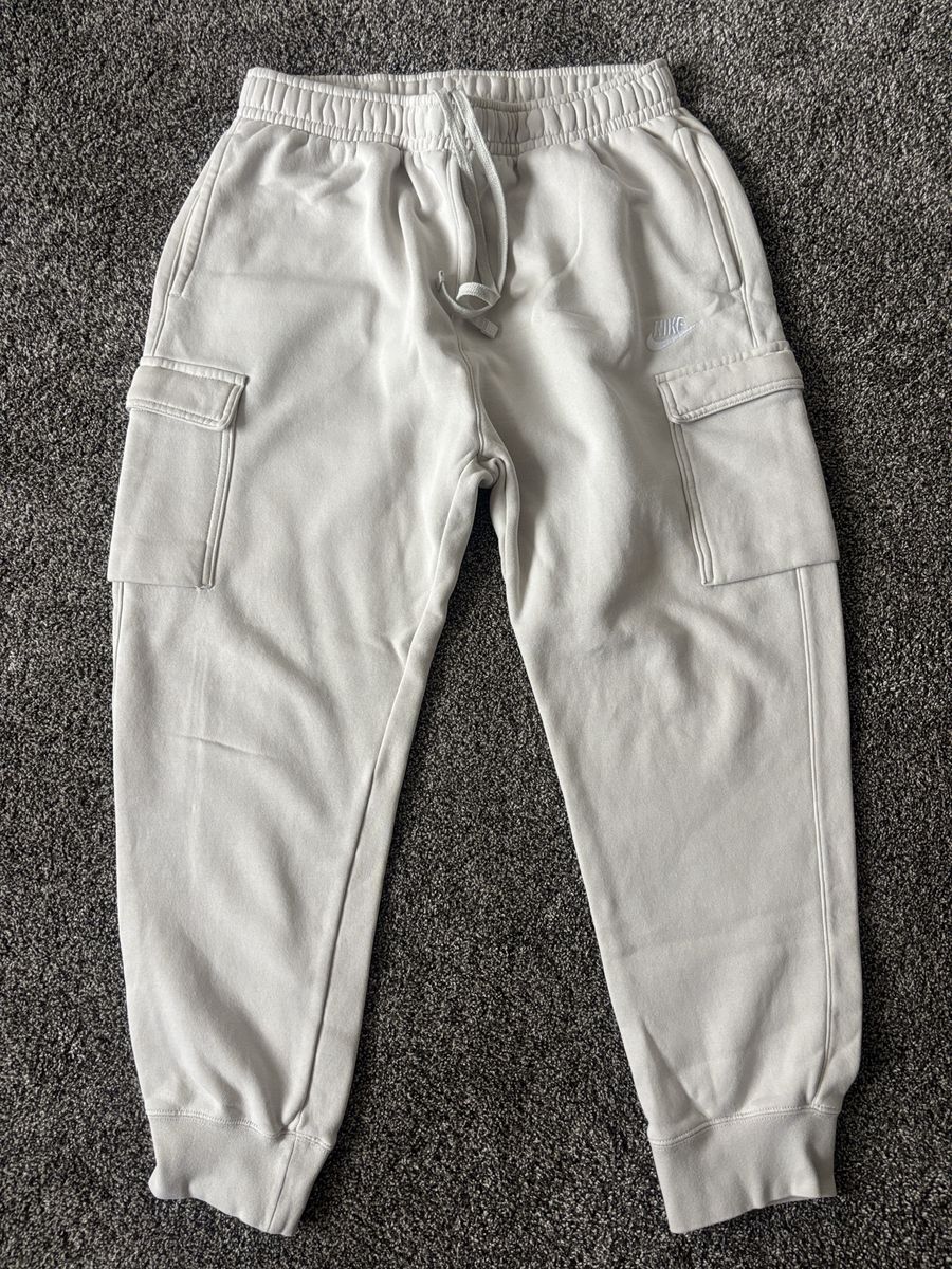 Like NEW! Nike Men's Off-White Sweatpants Joggers- Size Large 