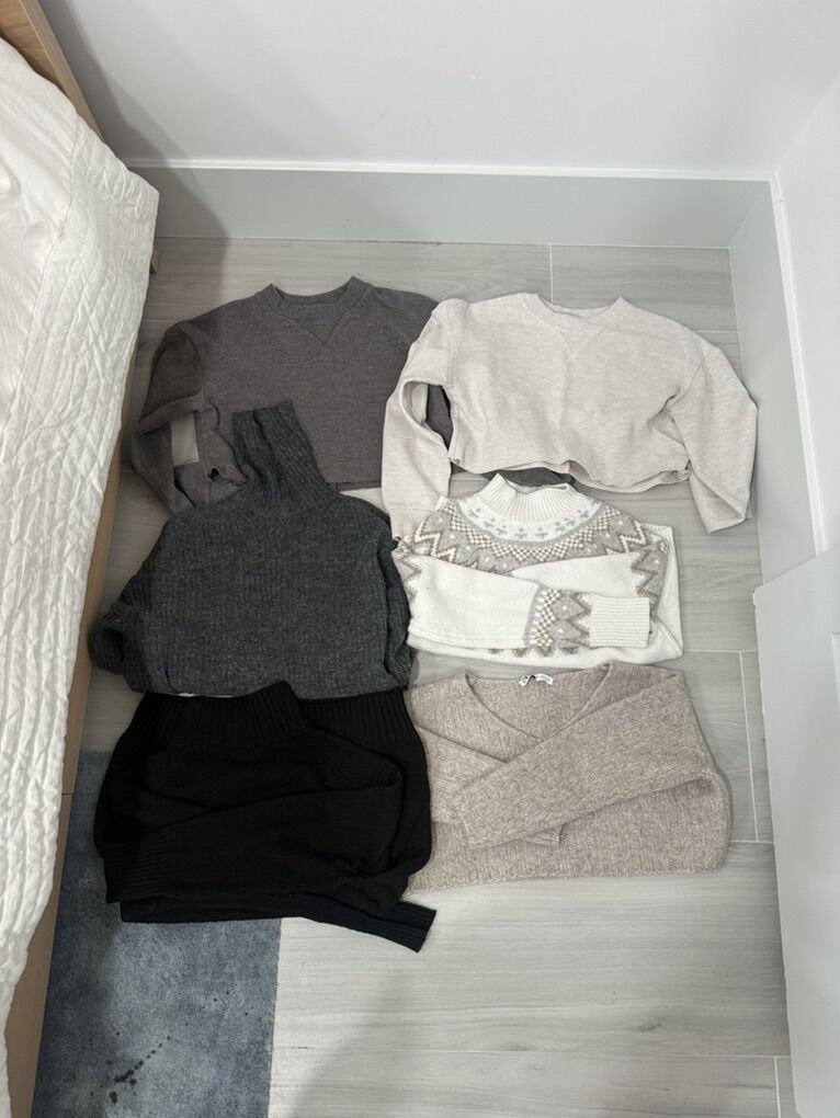 6 For $40 Women's Sweaters (small)