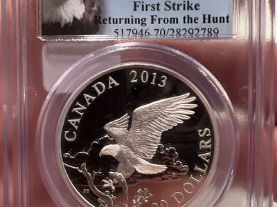 2013 Canada $20 Returning From The Hunt PCGS PR70DCAM First Strike