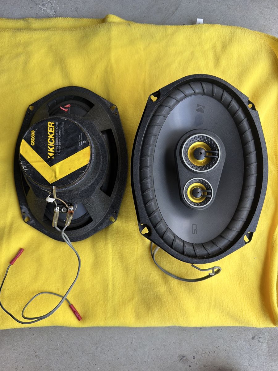 Kicker CS-Series CSC693 6x9 inch 3-Way 4-Ohm Car Audio Coaxial Speakers