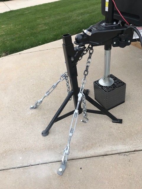 Heavy-duty trailer hitch stand