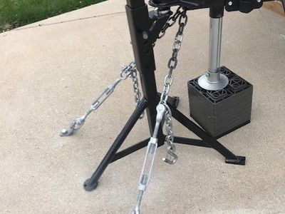 Heavy-duty trailer hitch stand
