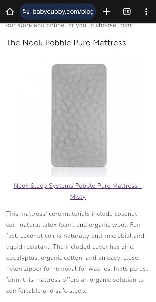 New Crib & Nook mattress