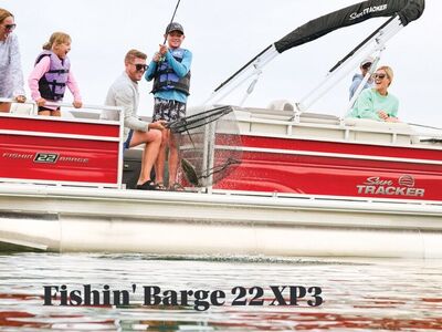 2026 Sun Tracker Fishin Barge 22 XP3 w 200 HP Mercury Outboard !!!