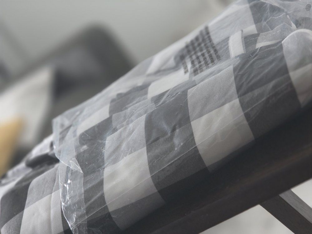 Buffalo Plaid Tablecloth, Black & White Check, New in Packaging, Perfect for Farmhouse Decor 64x108 cloth table cloth