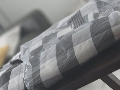 Buffalo Plaid Tablecloth, Black & White Check, New in Packaging, Perfect for Farmhouse Decor 64x108 cloth table cloth