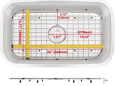 New, Sink Protector Grid 26-1/16" x 14-1/16", #ATT72025-163-2/3