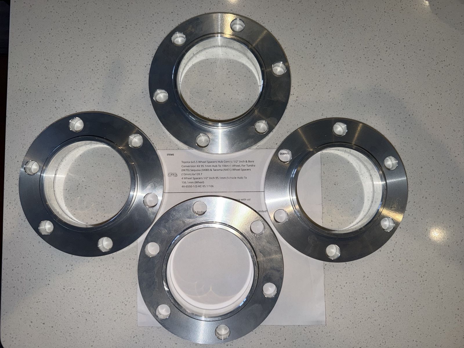 Wheel adapters for sequoia/tundra/Tacoma 2025