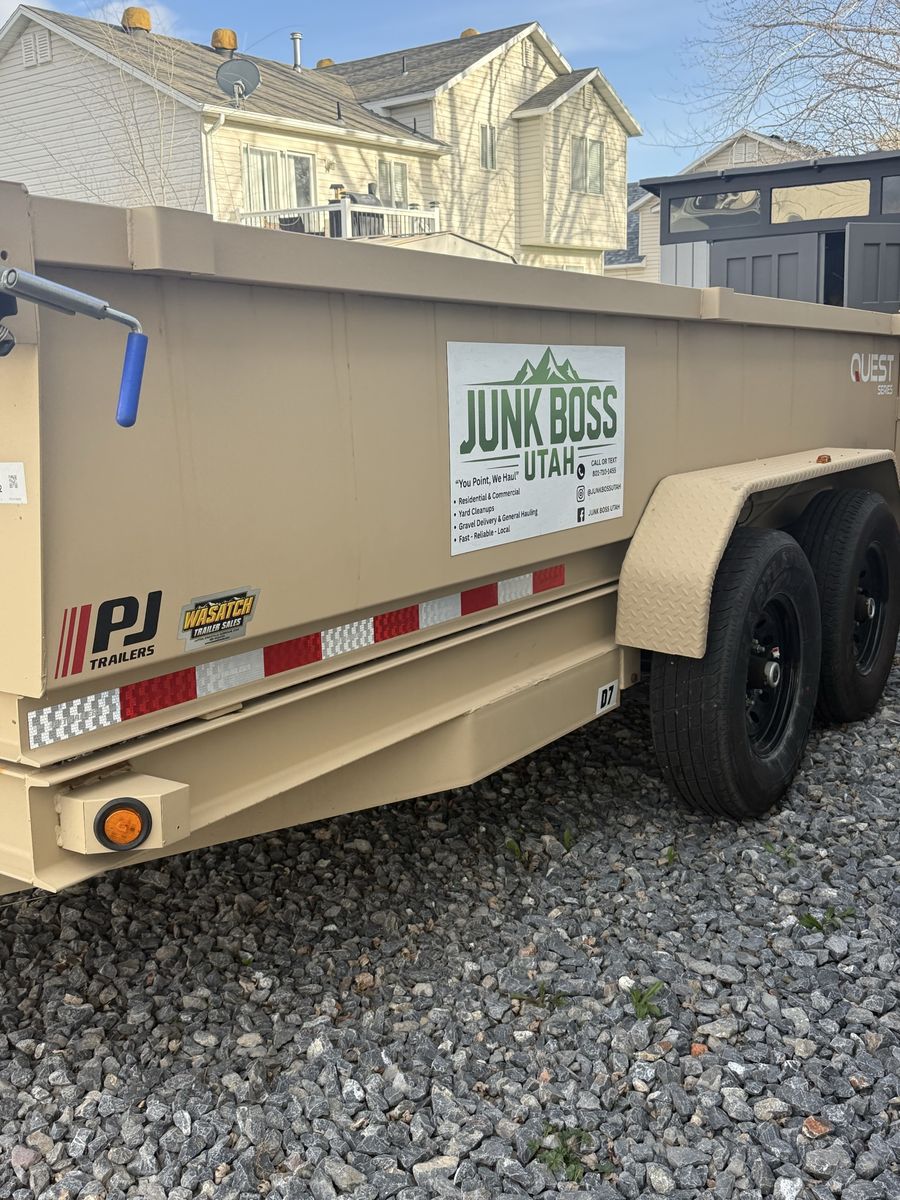 Dump Trailer Rental 7x14 14k lbs