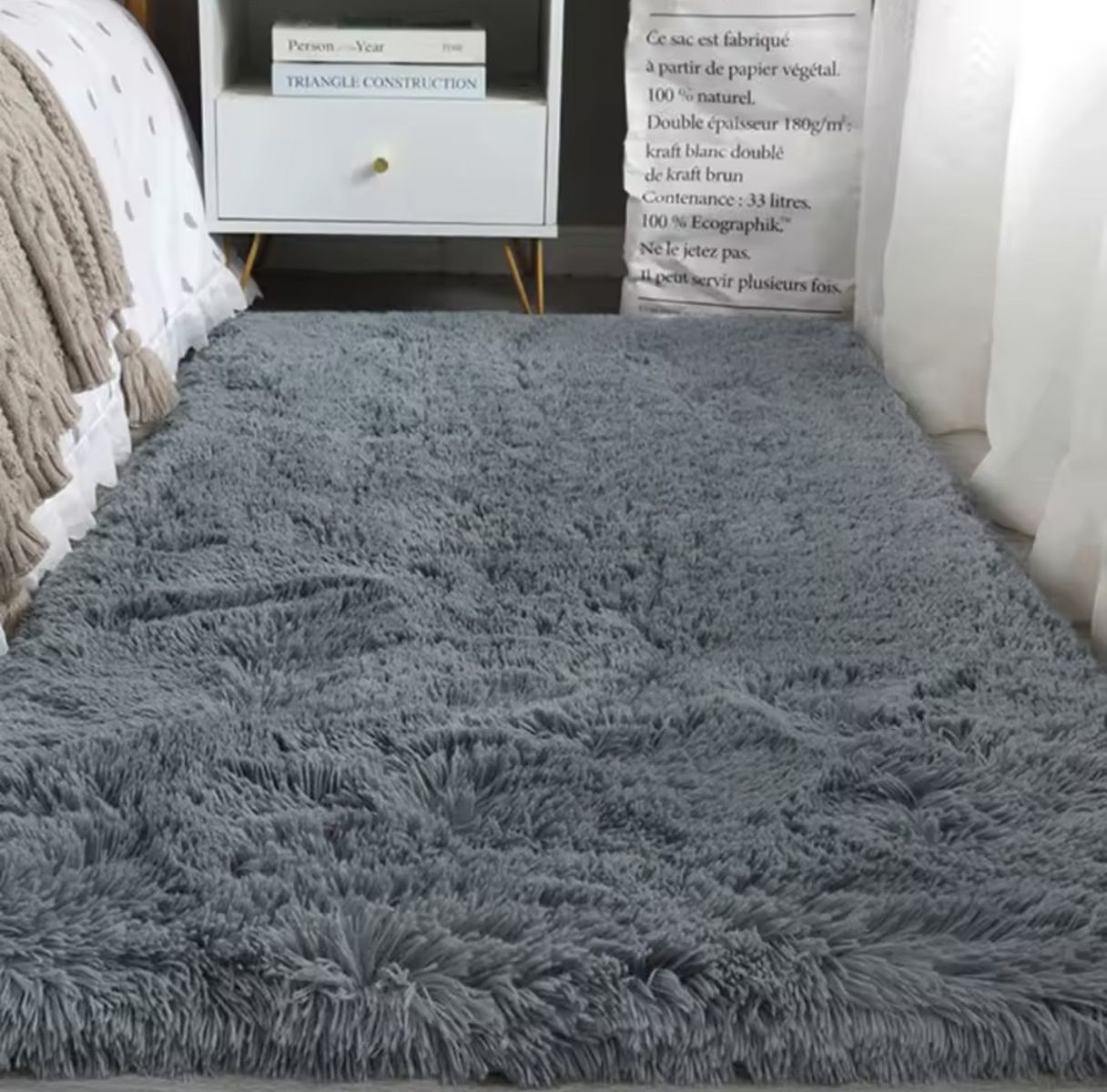 Brand New Grey Rug (5x7 or 8x10)
