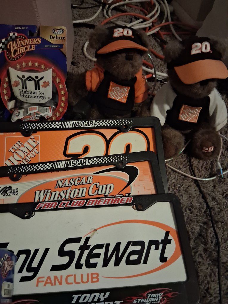 Tony Stewart NASCAR #20 Home Depot Collectibles Bundle - Diecast & Plush