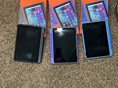 3 Amazon Fire HD 10 Kids Pro Tablets Set of 3 with Original Boxes