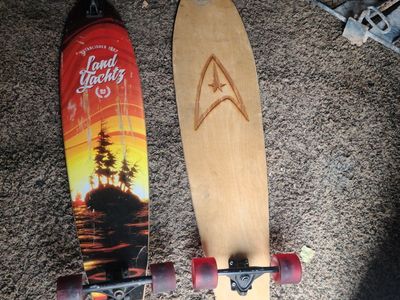 Pair of Used Longboards - Landyachtz & Star Trek Themed