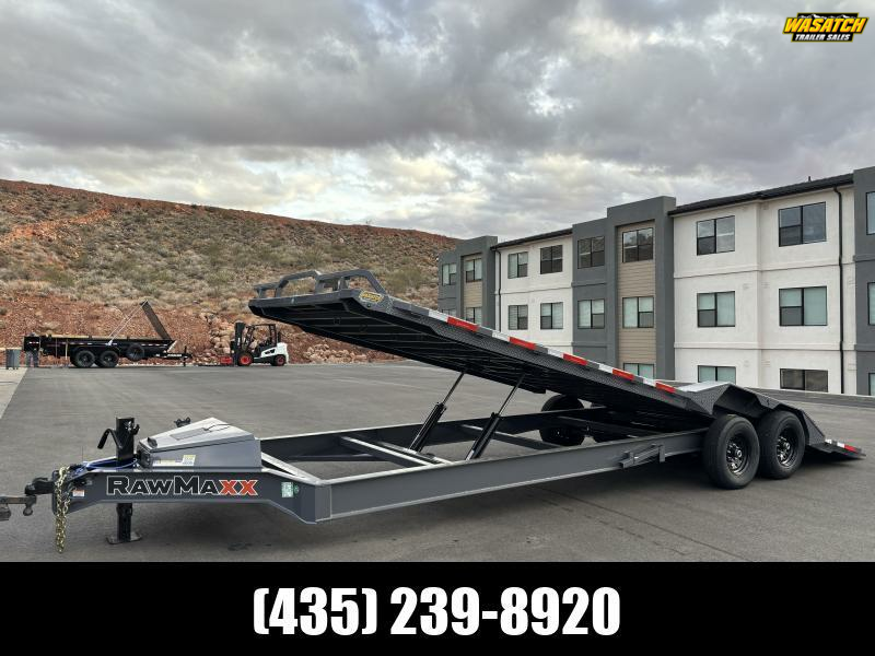 RawMaxx 8.5X26 14K FYH LOWPRO FULL TILT Equipment Trailer