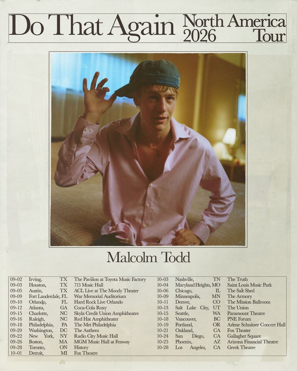 Malcolm Todd Ticket - SLC 10/13
