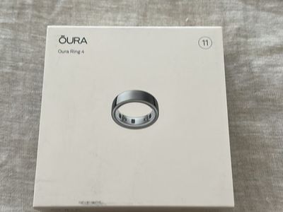 Oura Ring Gen 4, Silver, Size 11