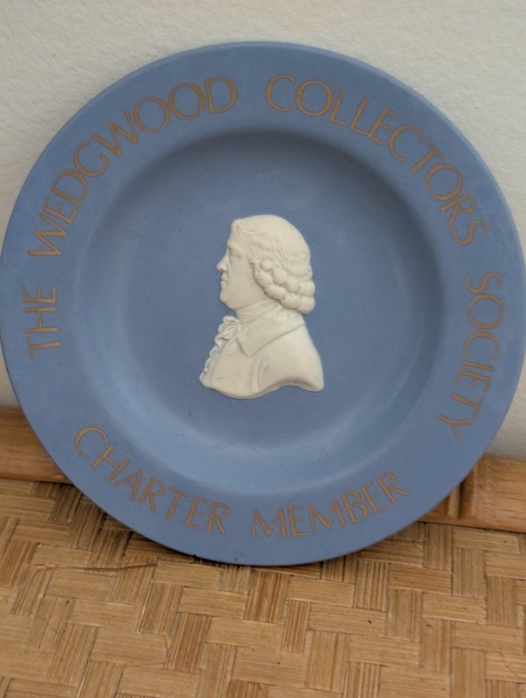 Vintage Wedgewood Collectors Society Charter Member Mini Plate England 4 3/8"