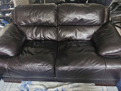 Leather Loveseat
