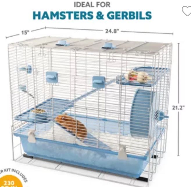 Large Hamster Cage with Accessories