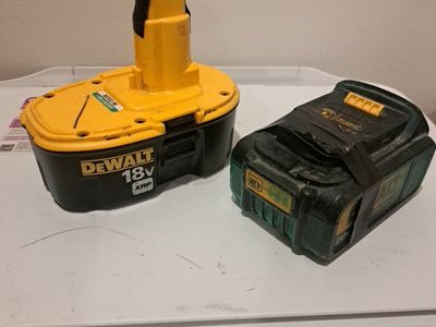 DEWALT 18V XRP & 20V MAX Lithium Ion 3.0Ah Batteries - Used Power Tool Batteries (Set of 2)