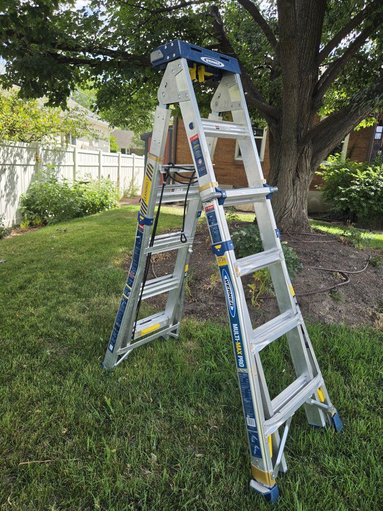 Werner Multi-Max Pro 13-ft Aluminum Folding Multi-Position Ladder - 375 lbs Capacity