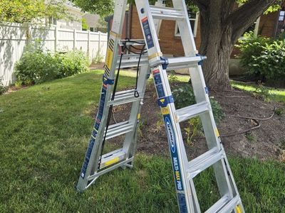 Werner Multi-Max Pro 13-ft Aluminum Folding Multi-Position Ladder - 375 lbs Capacity