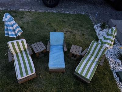 Wooden Outdoor Patio Lounge Kid Chairs