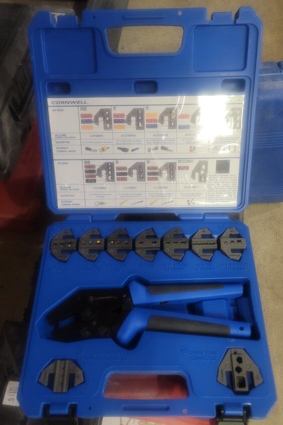 cornwell angled ratcheting crimper set