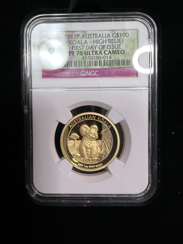 2017P Australia G$100 - 1 Oz Gold High Relief PF70