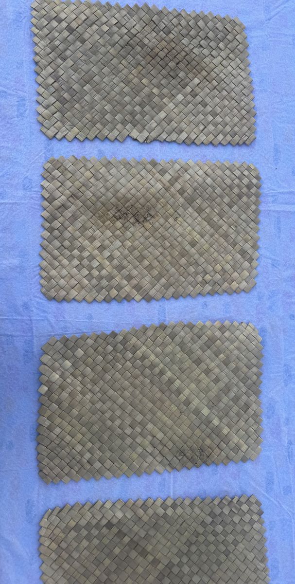 Vintage hand woven placemats