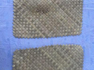 Vintage hand woven placemats