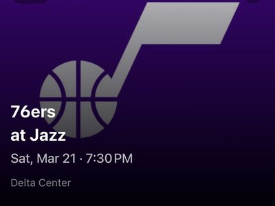 Utah Jazz Philadelphia 76ers Lower Bowl Row 9