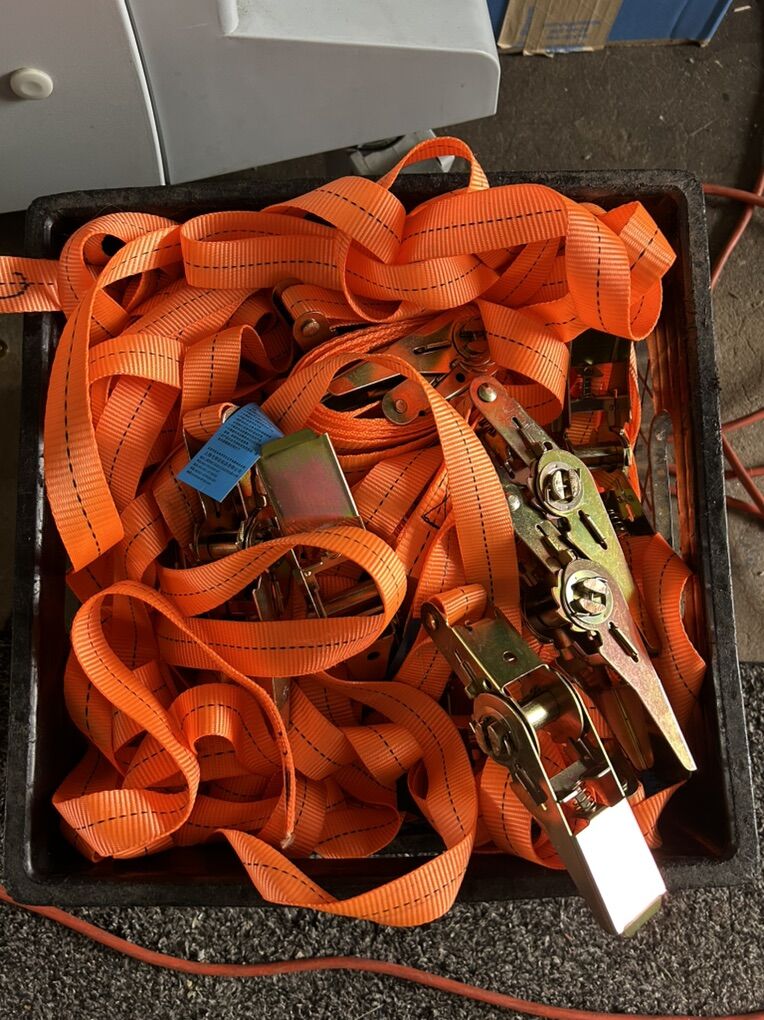 Lot Of 34 Load Straps Ties 16 Feet Each EN12195-2