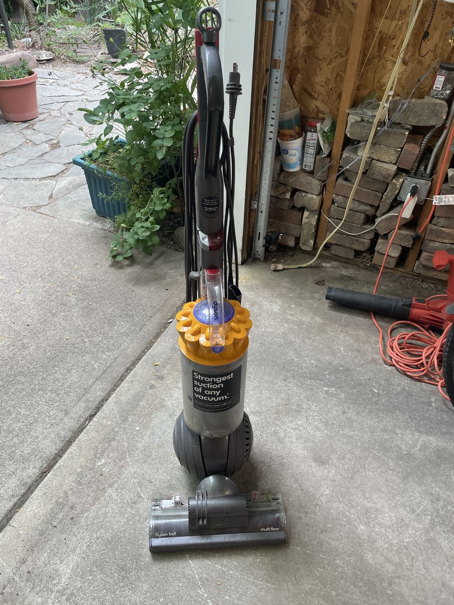 Dyson Ball Multi Floor Upright Vacuum Cleaner - Strong Suction, Gray/Yellow