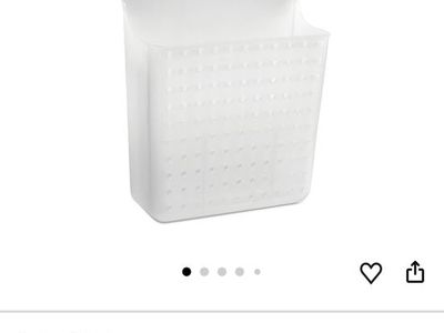 madesmart White Over-Door Organizer for Foil, Wraps, Dual Divided Bins, Soft-Grip Hook