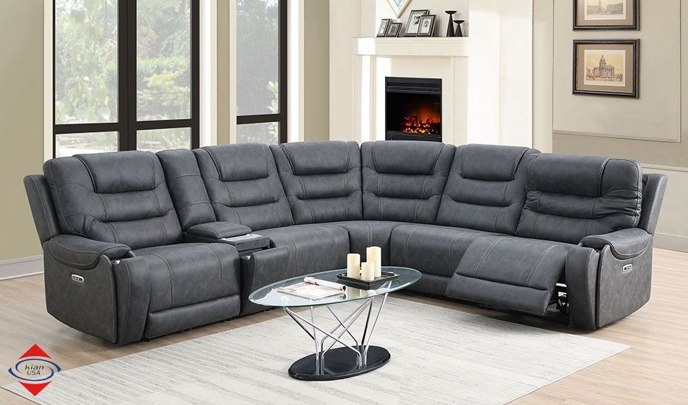 BRAND NEW! Power Motion Gray Sectional