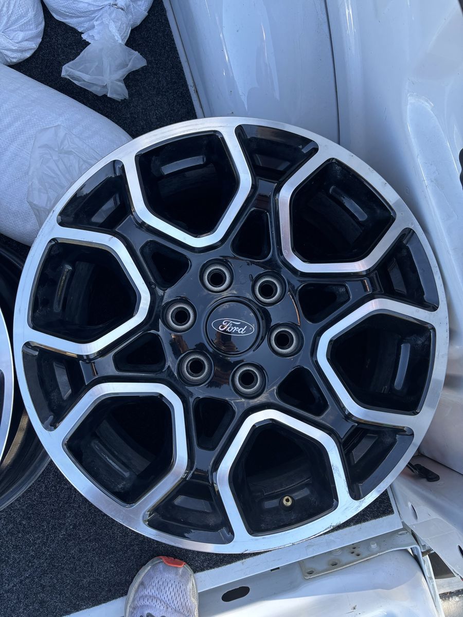 Ford Factory OEM Black and Machined Aluminum Wheels Rims
