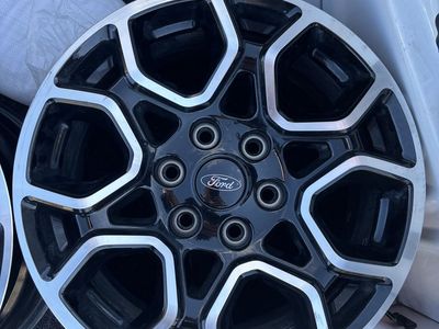 Ford Factory OEM Black and Machined Aluminum Wheels Rims