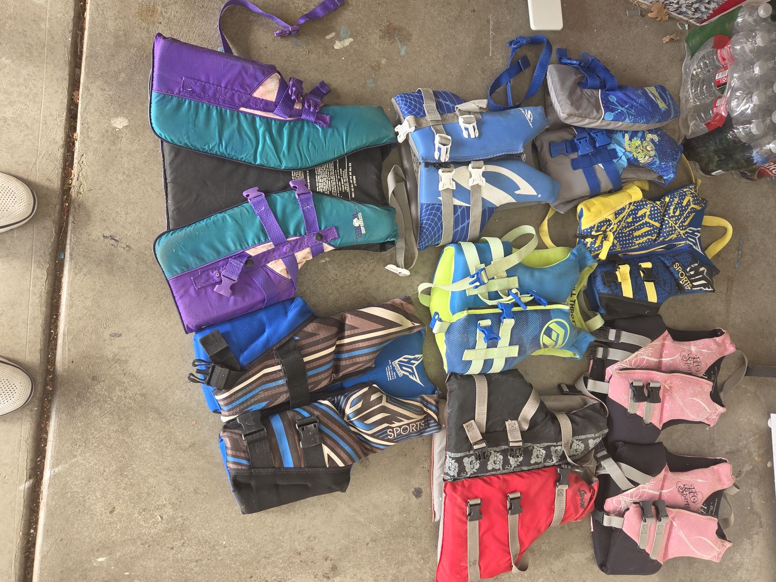 Assorted Adult & Youth Life Vests / PFDs - Various Sizes & Brands for Water Sports